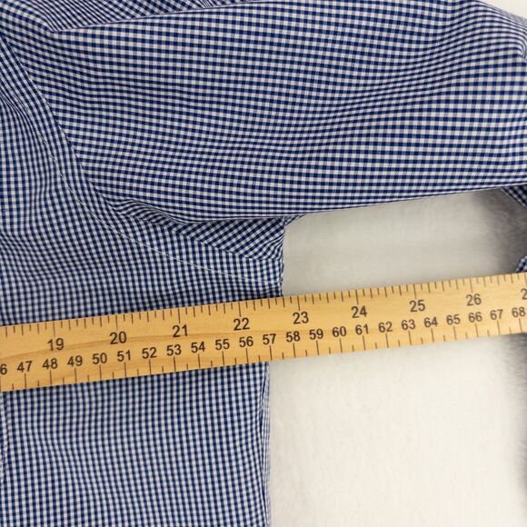 Brooks Brothers Dress Shirt Mens 16-2/3 Regent Fit Blue Check Non Iron - Picture 7 of 11